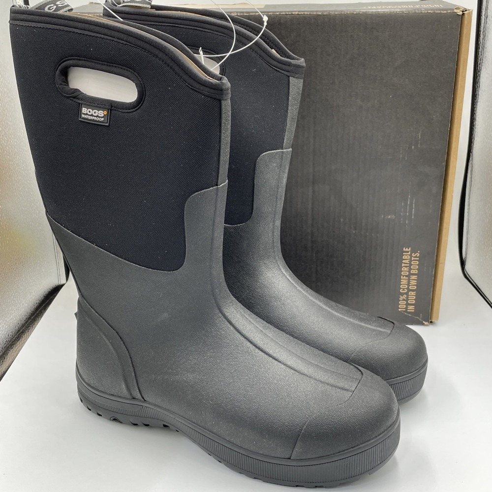 BOGS Mens Classic Ultra High Insulated Waterproof Size 13‎ Boots Black New